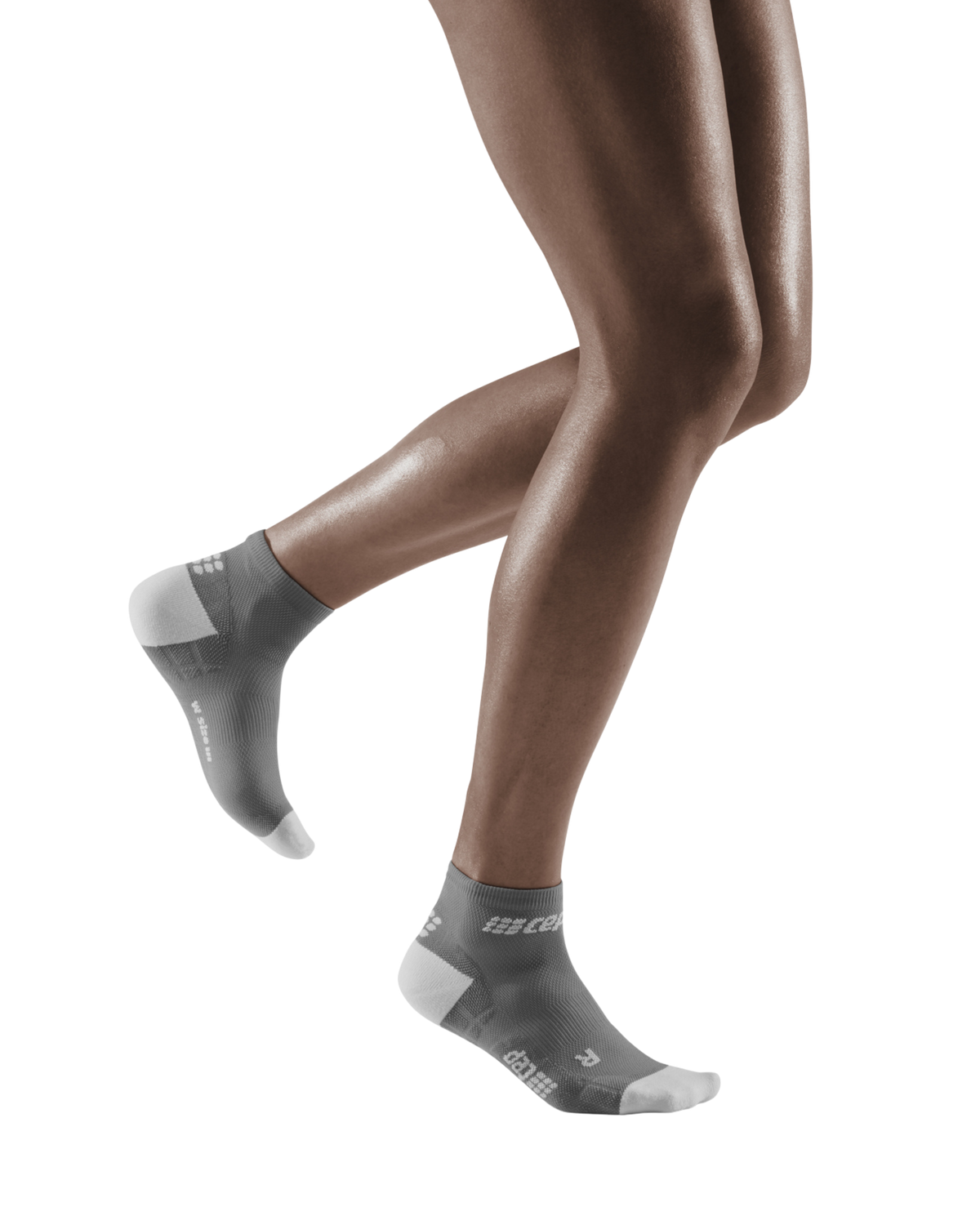 Ultralight Low Cut Compression Socks, Women, Grey/Light Grey