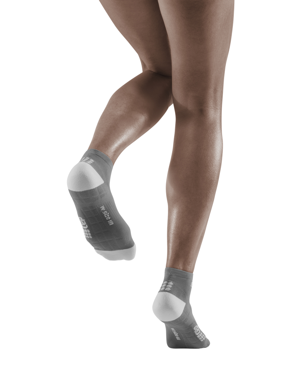 Ultralight Low Cut Compression Socks, Women, Grey/Light Grey