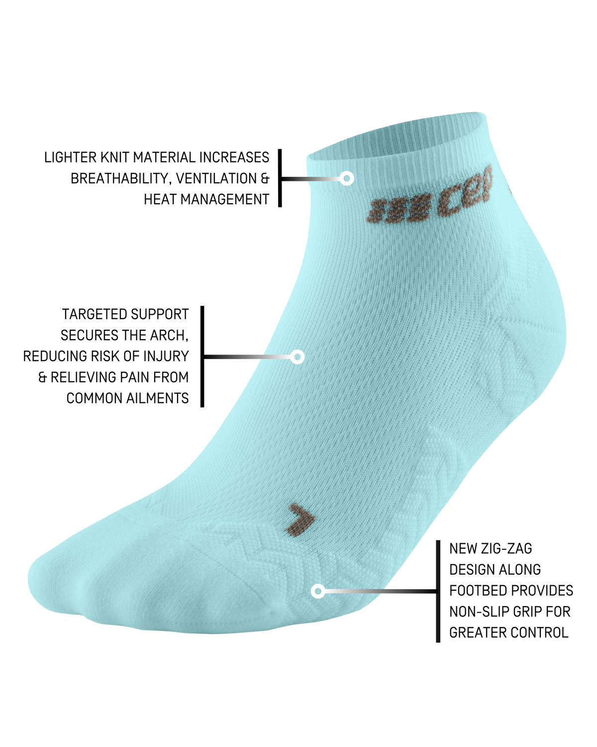 Ultralight Low Cut Socks, Women, Ultralight Light Blue