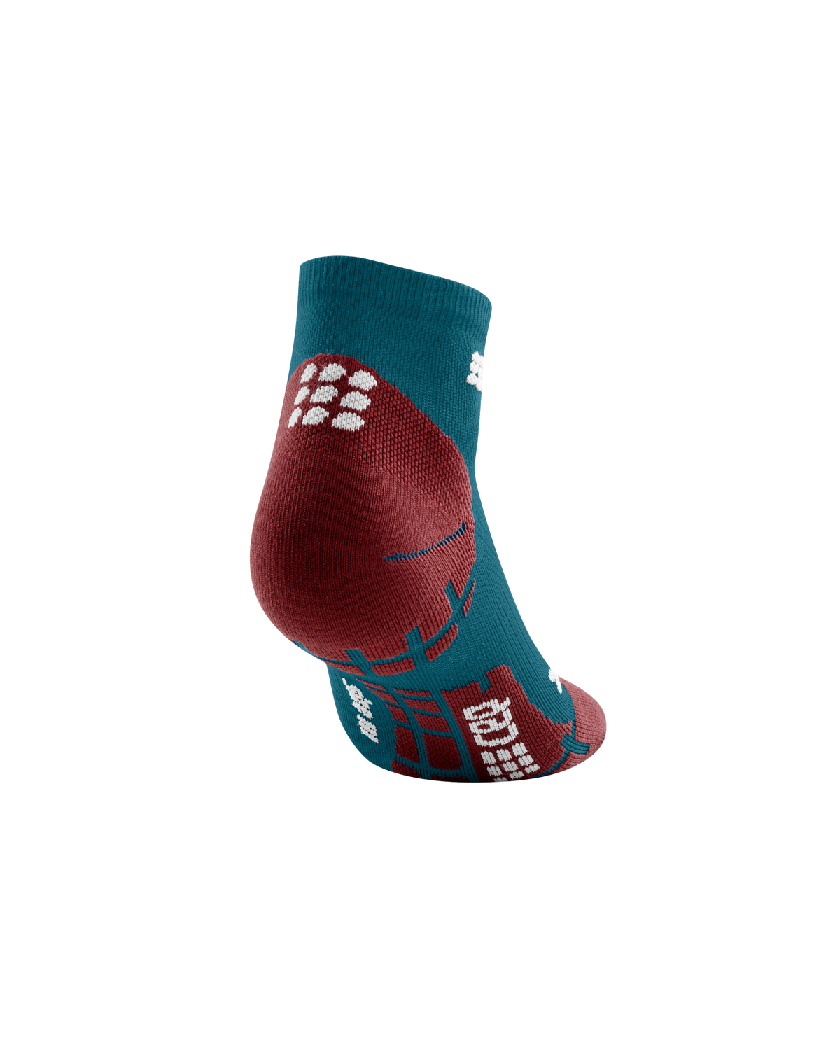 Ultralight Low Cut Compression Socks, Men, Petrol/Red