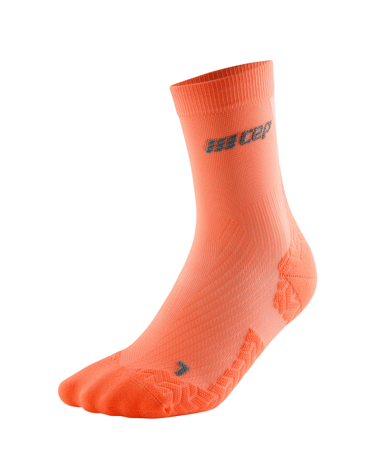 Ultralight Mid Cut Compression Socks, Women, Ultralight Coral/Cream