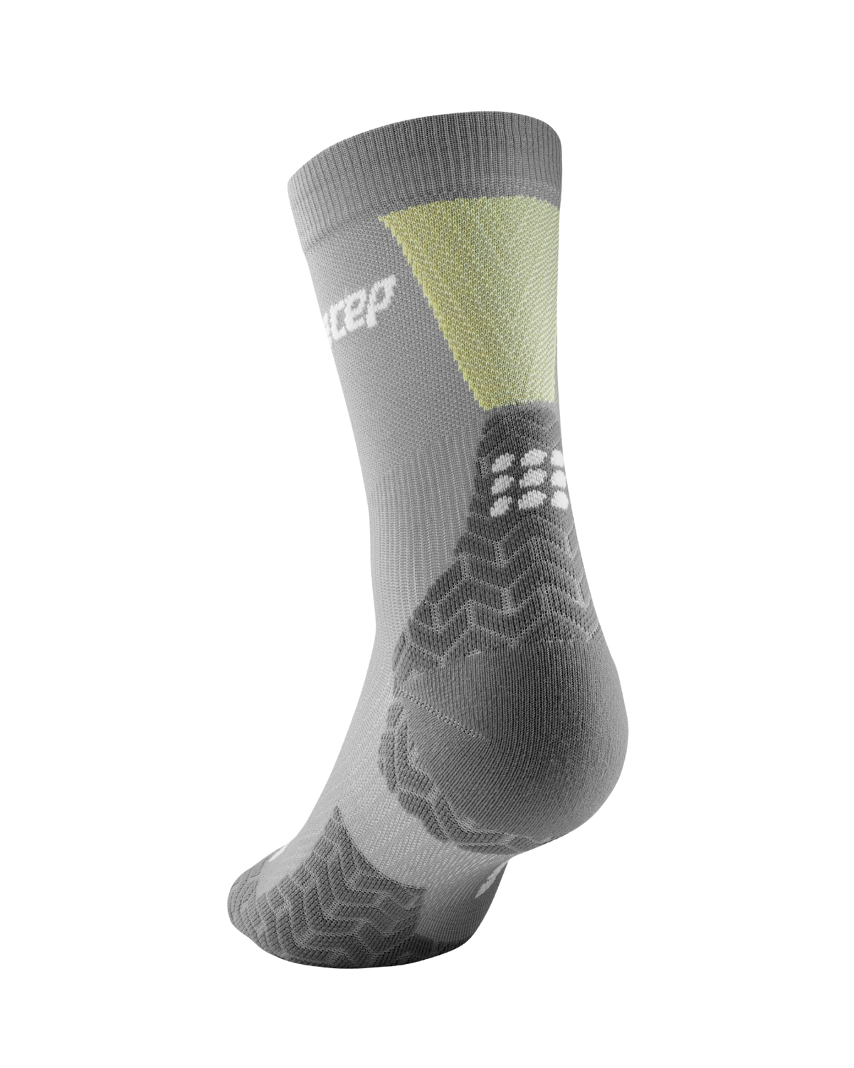 Ultralight Mid Cut Compression Socks, Women, Ultralight Grey/Lime