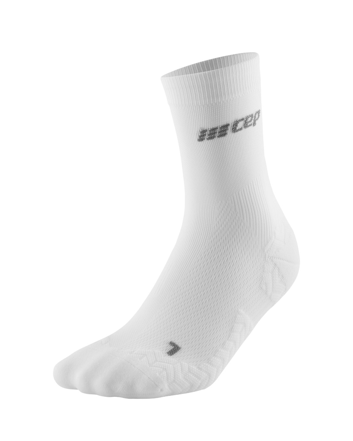 Ultralight Mid Cut Compression Socks, Women, Ultralight White