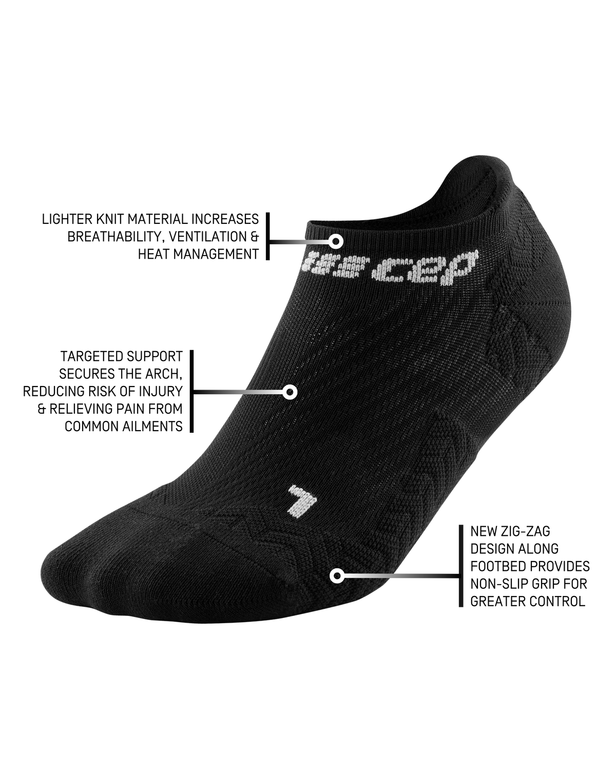 Ultralight No Show Socks, Women, Ultralight Black