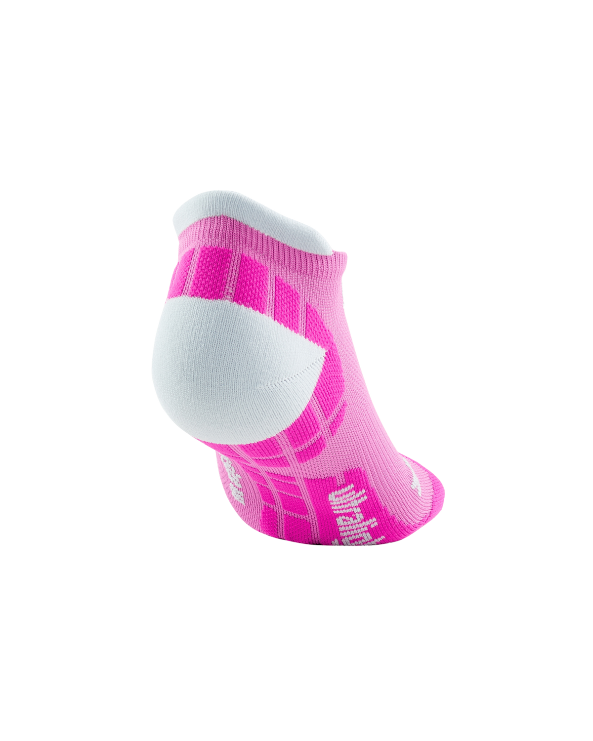 Ultralight No Show Compression Socks, Women, Electric Pink/Light Grey