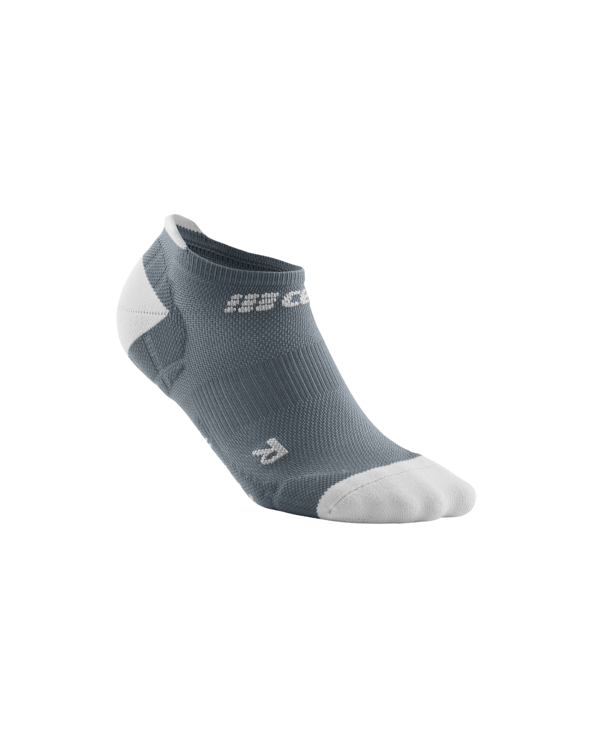 Ultralight No Show Compression Socks, Men, Grey/Light Grey