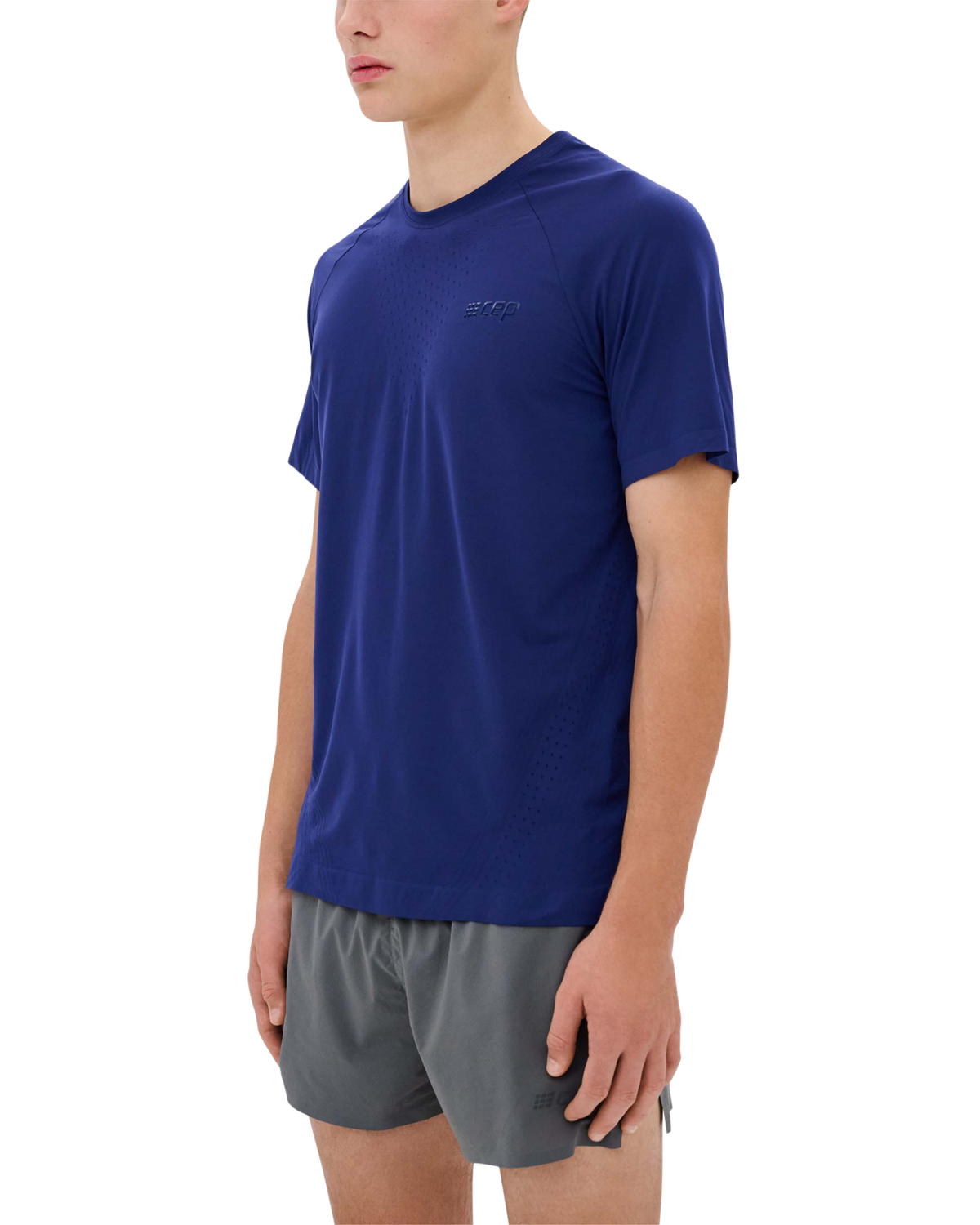 Ultralight Seamless Short Sleeve Shirt, Men, Blue