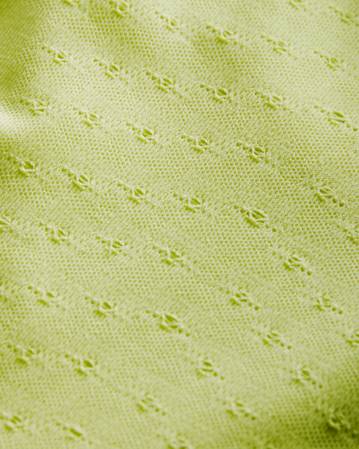 Ultralight Seamless Short Sleeve Shirt, Men, Lime, close-up detail