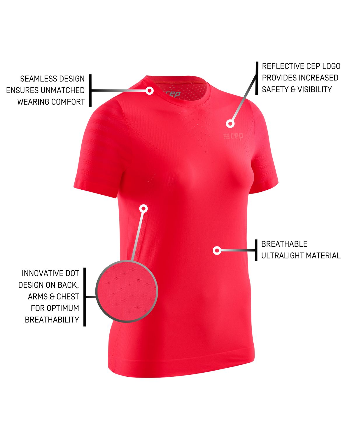 Ultralight Short Sleeve Shirt, Women, Pink