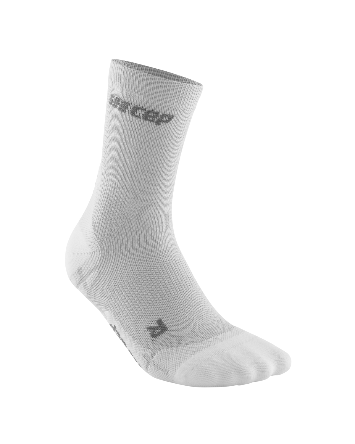 Ultralight Short Compression Socks, Men, Carbon White