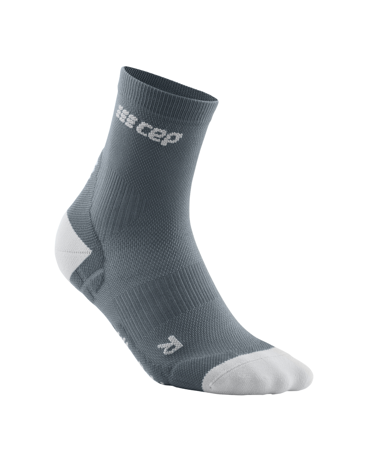 Ultralight Short Compression Socks, Men, Grey/Light Grey