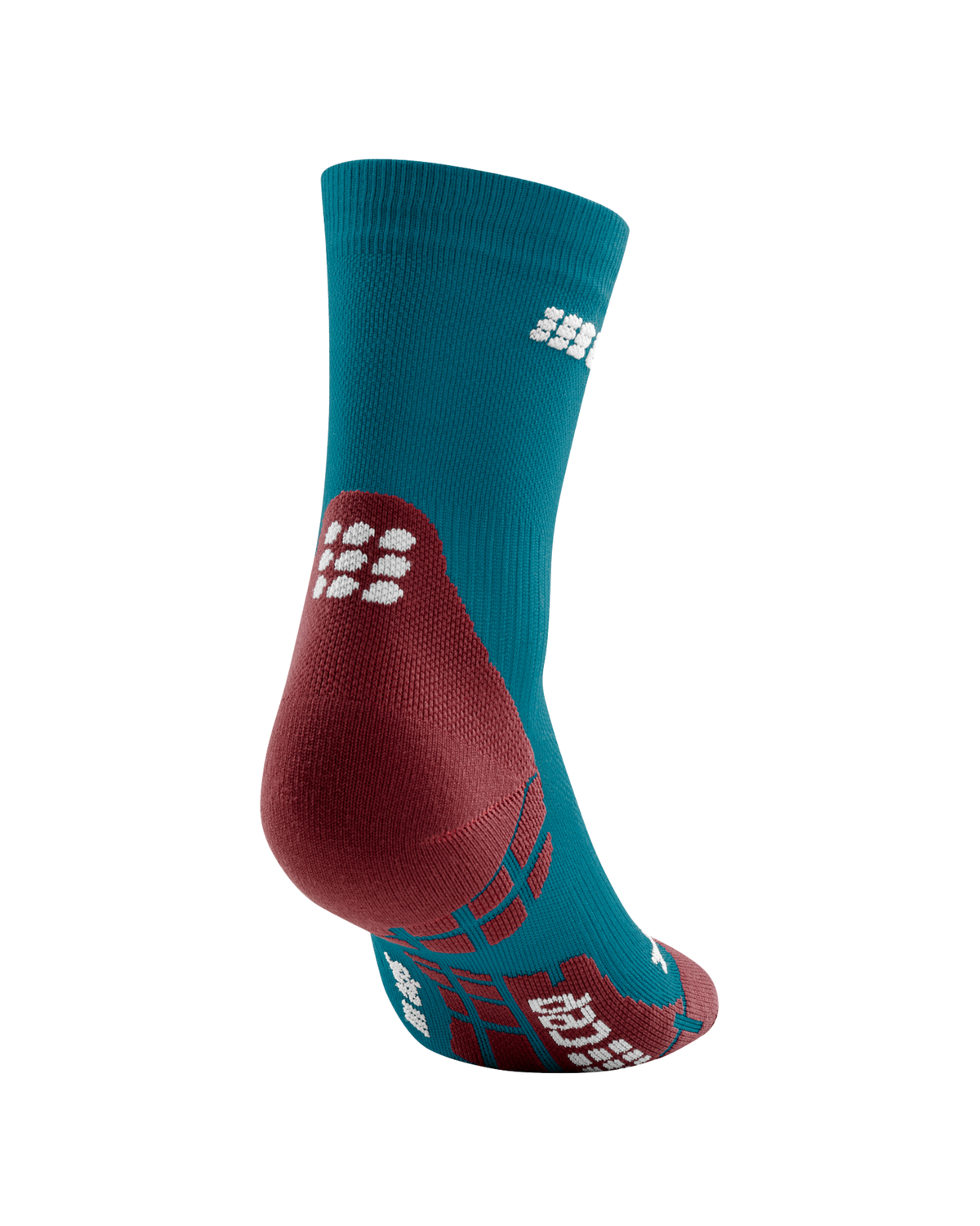 Ultralight Short Compression Socks, Men, Petrol/Red