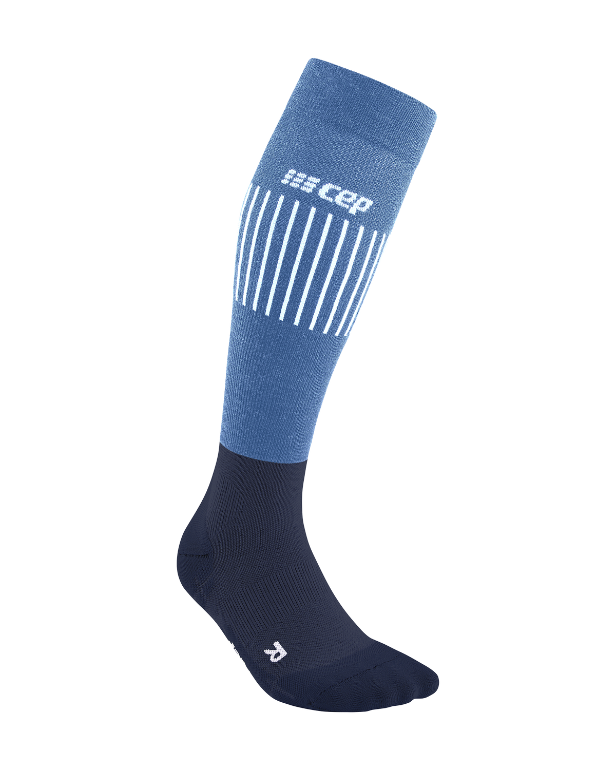 Ski Ultralight Tall Compression Socks, Women, Light Blue/Blue