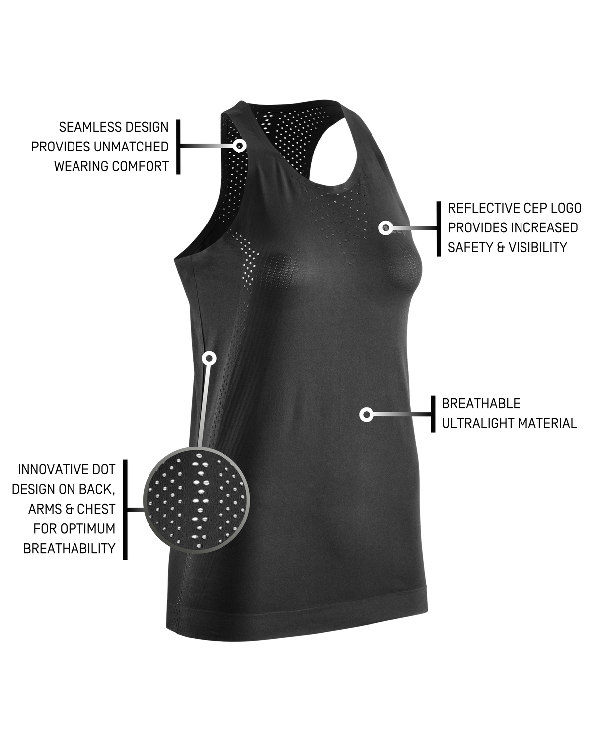 Ultralight Tank Top, Women, Black