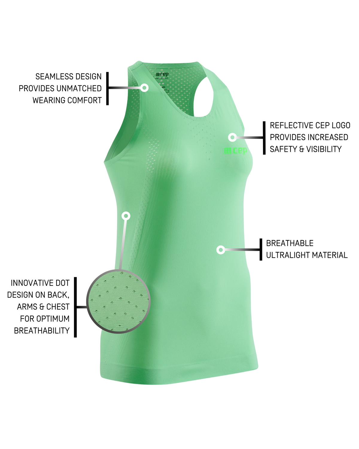 Ultralight Tank Top, Women, Green