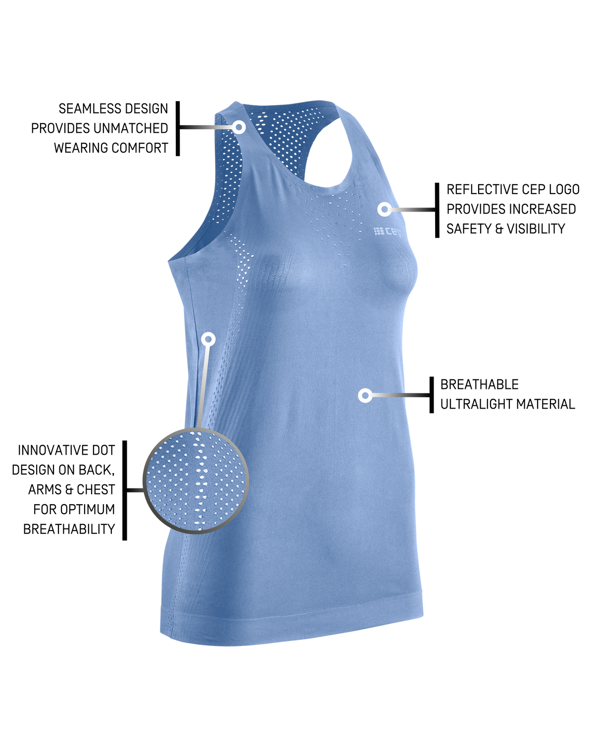 Ultralight Tank Top, Women, Sky