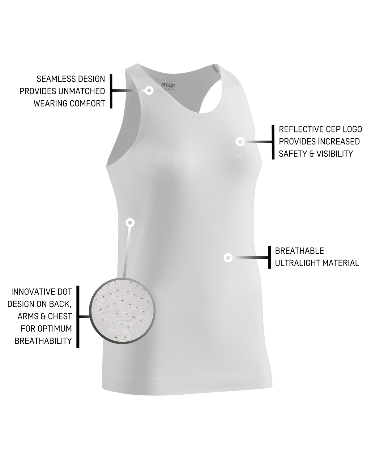 Ultralight Tank Top, Women, White