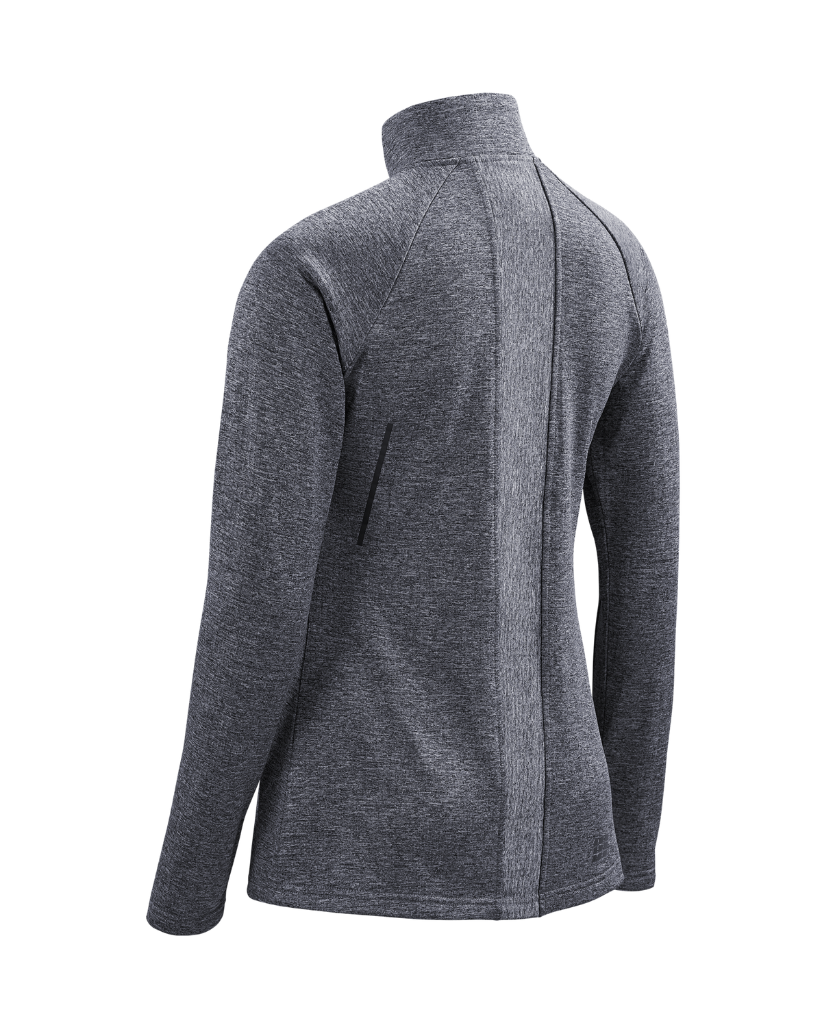 Winter Run Quarter Zip Pullover, Women, Black Melange