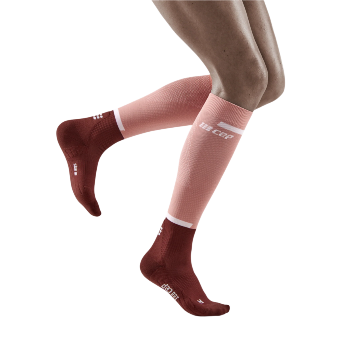 The Run Compression Tall Socks 4.0, Women, Rose/Dark Red