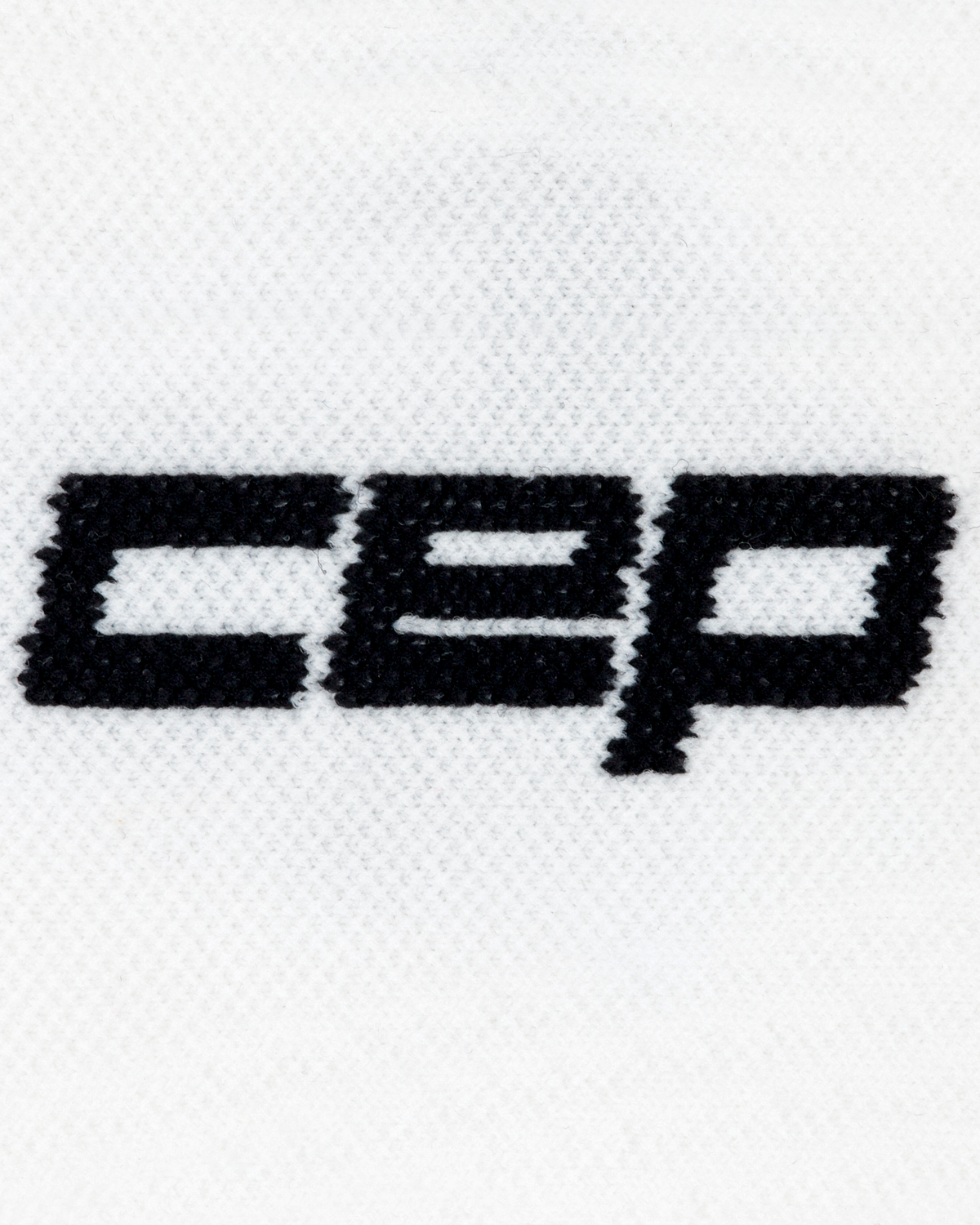 Core Run Arm Sweatbands, White, close-up detail