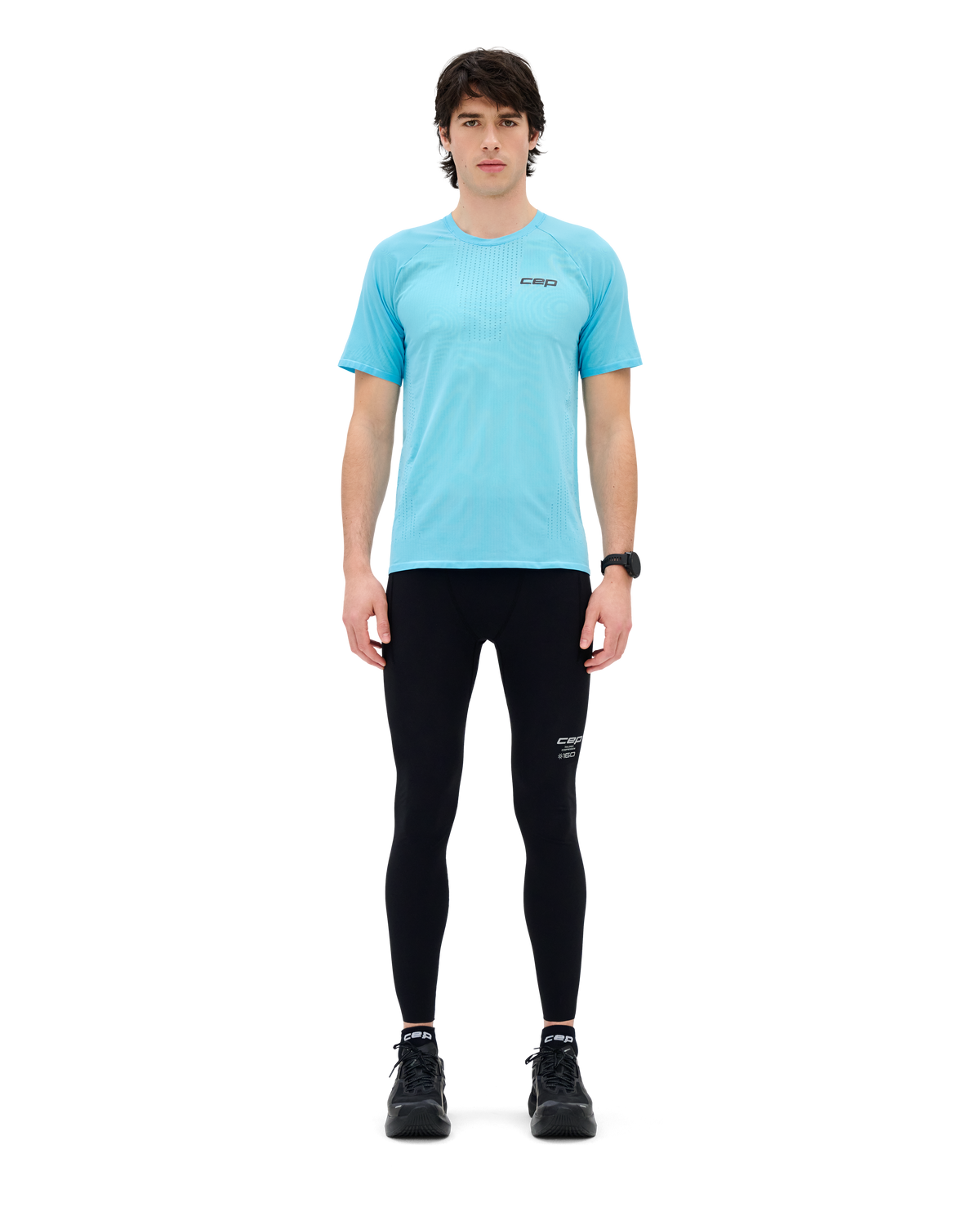 Core Run Compression Tights, Men, Black