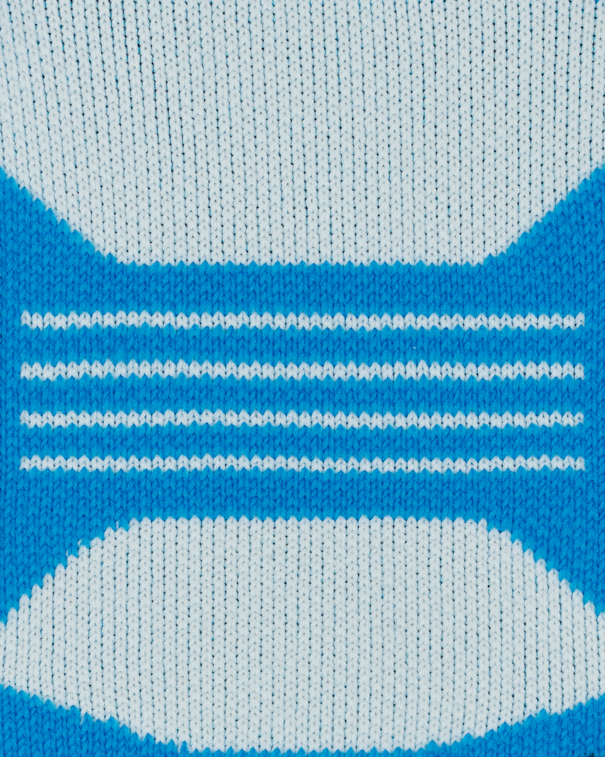 Core Run Cushion Mid Cut Compression Socks, Blue, close-up detail