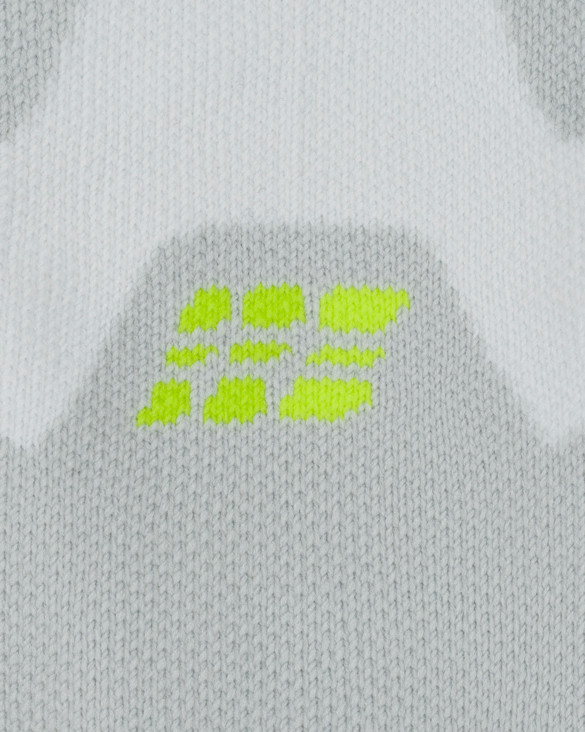 Core Run Cushion Mid Cut Compression Socks, Grey, close-up detail