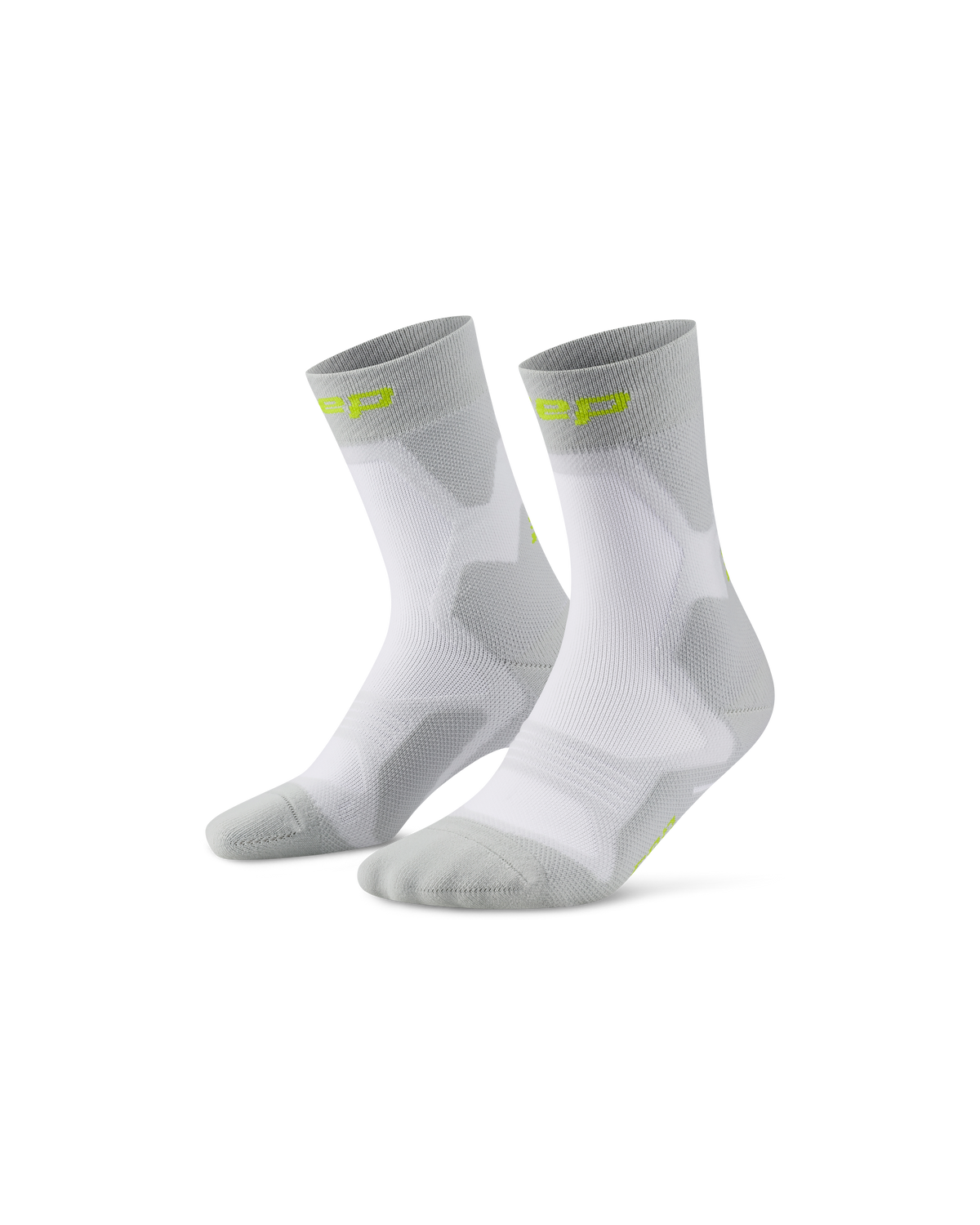 Core Run Cushion Mid Cut Compression Socks, Grey