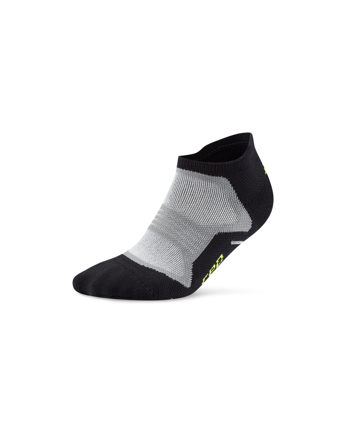 Core Run Cushion No Show Socks, Black