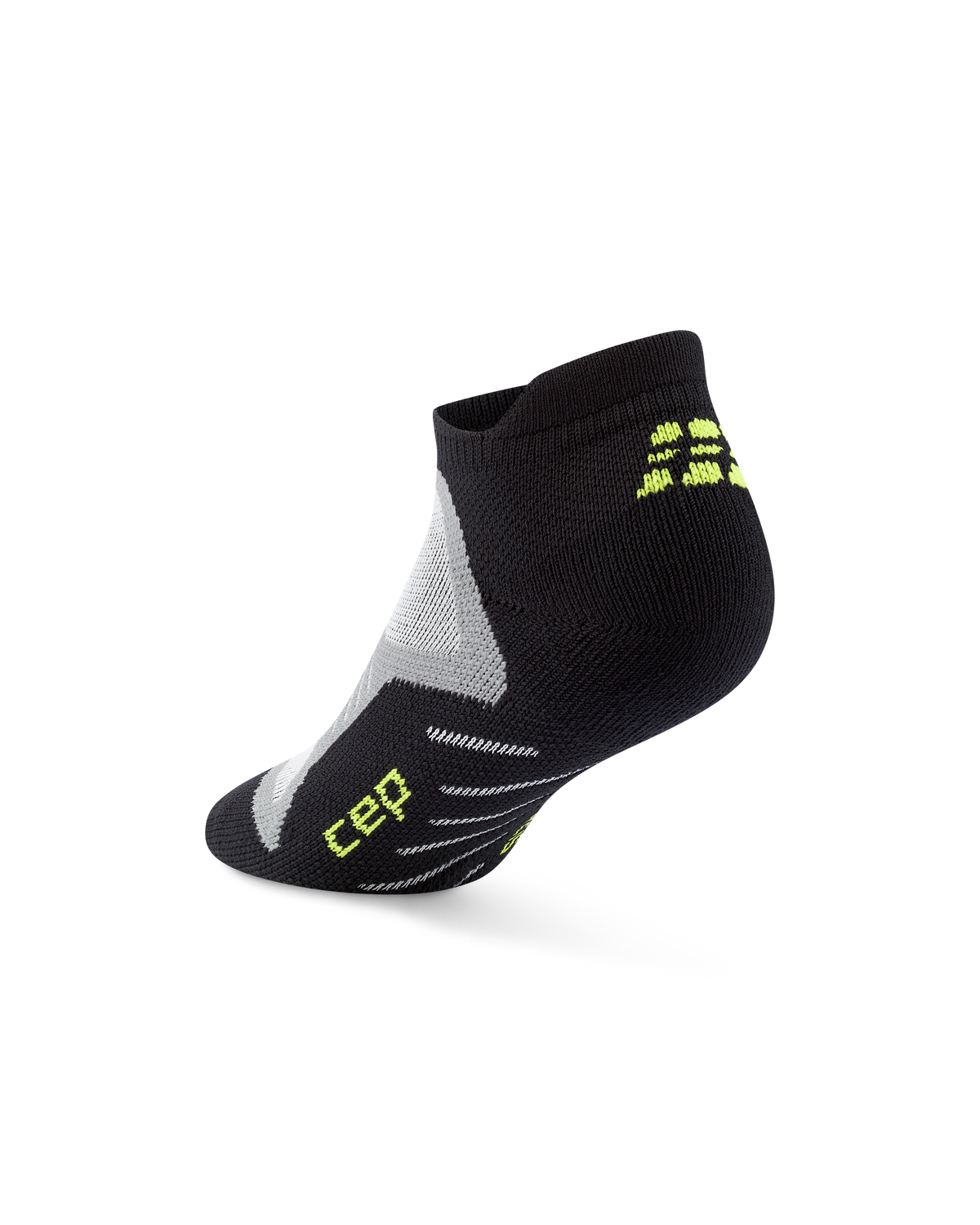 Core Run Cushion No Show Socks, Black