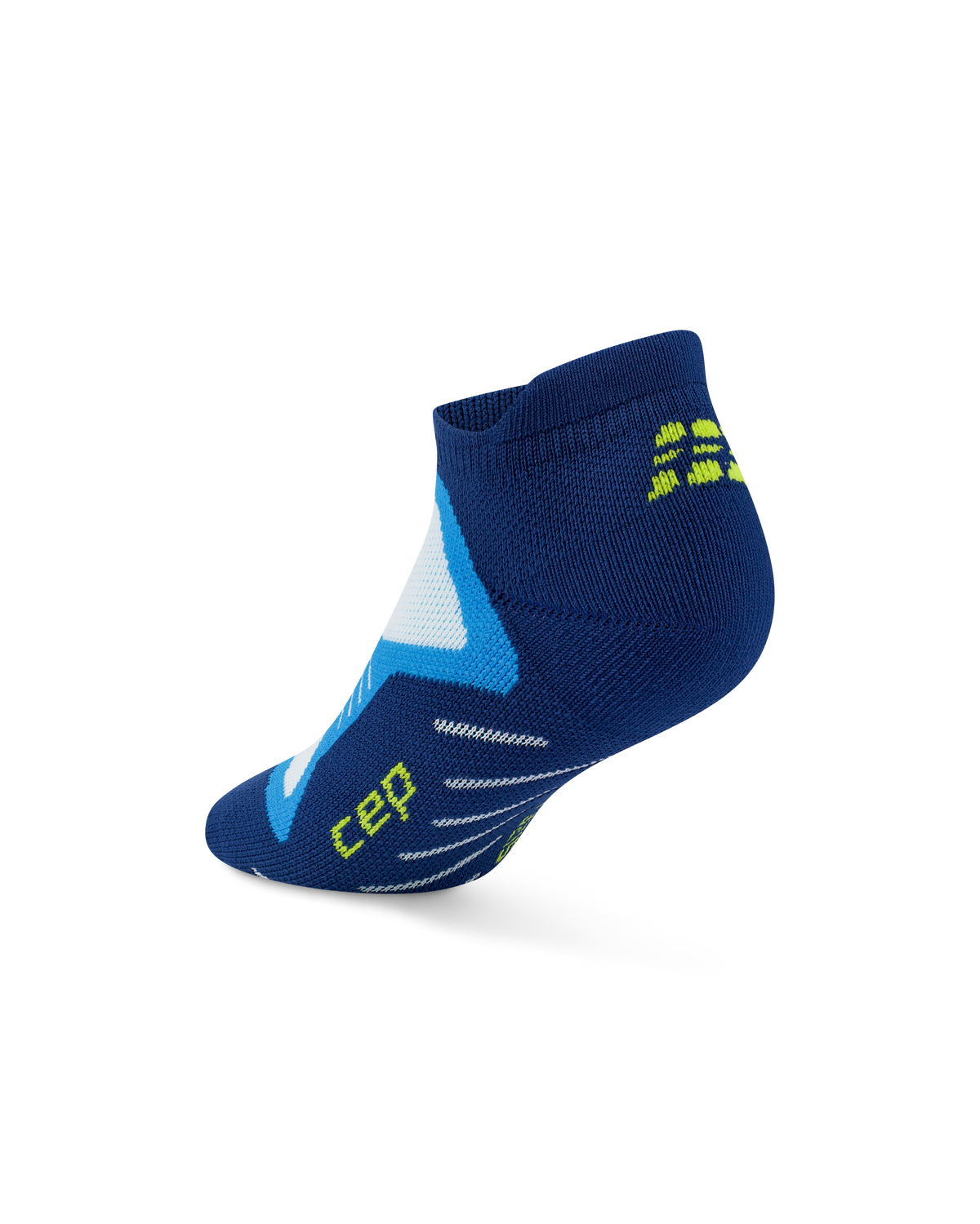 Core Run Cushion No Show Socks, Blue
