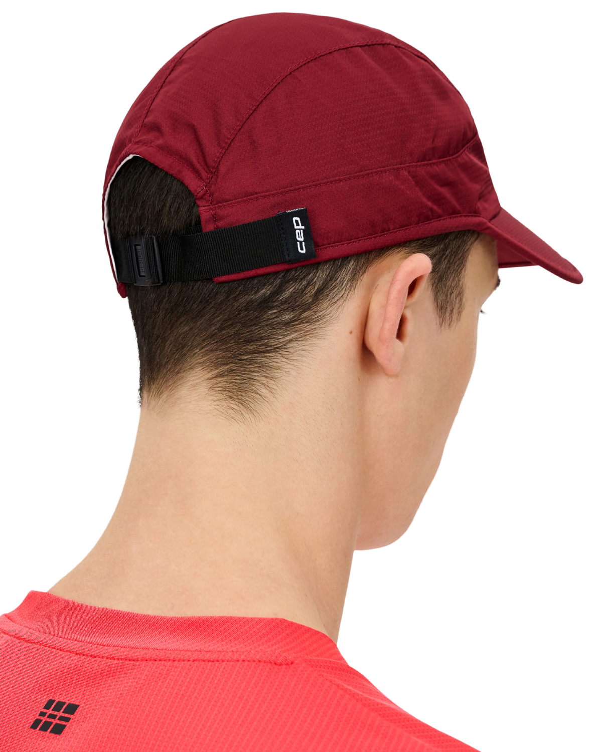 Core Run Foldable Cap, Burgundy