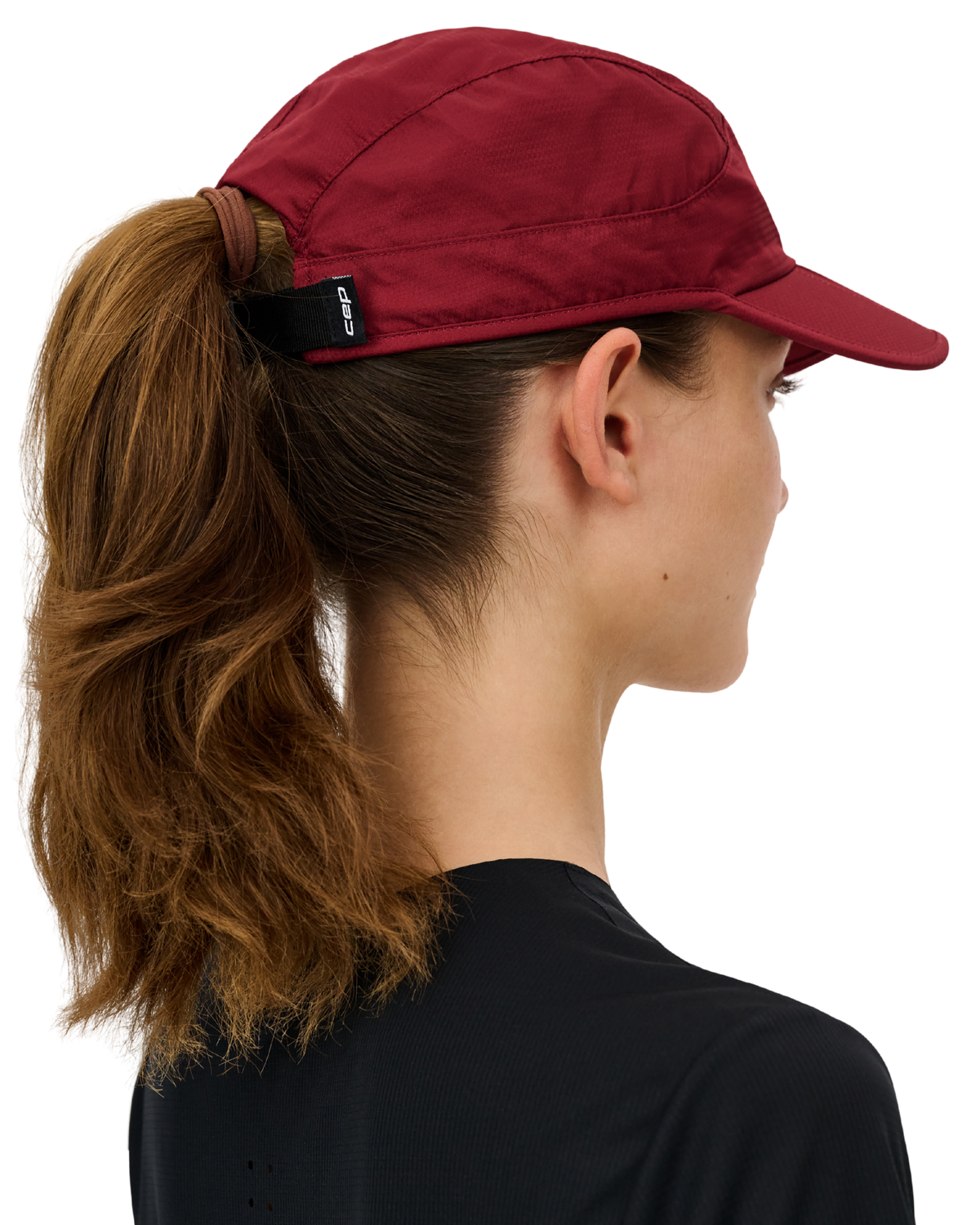 Core Run Foldable Cap, Burgundy