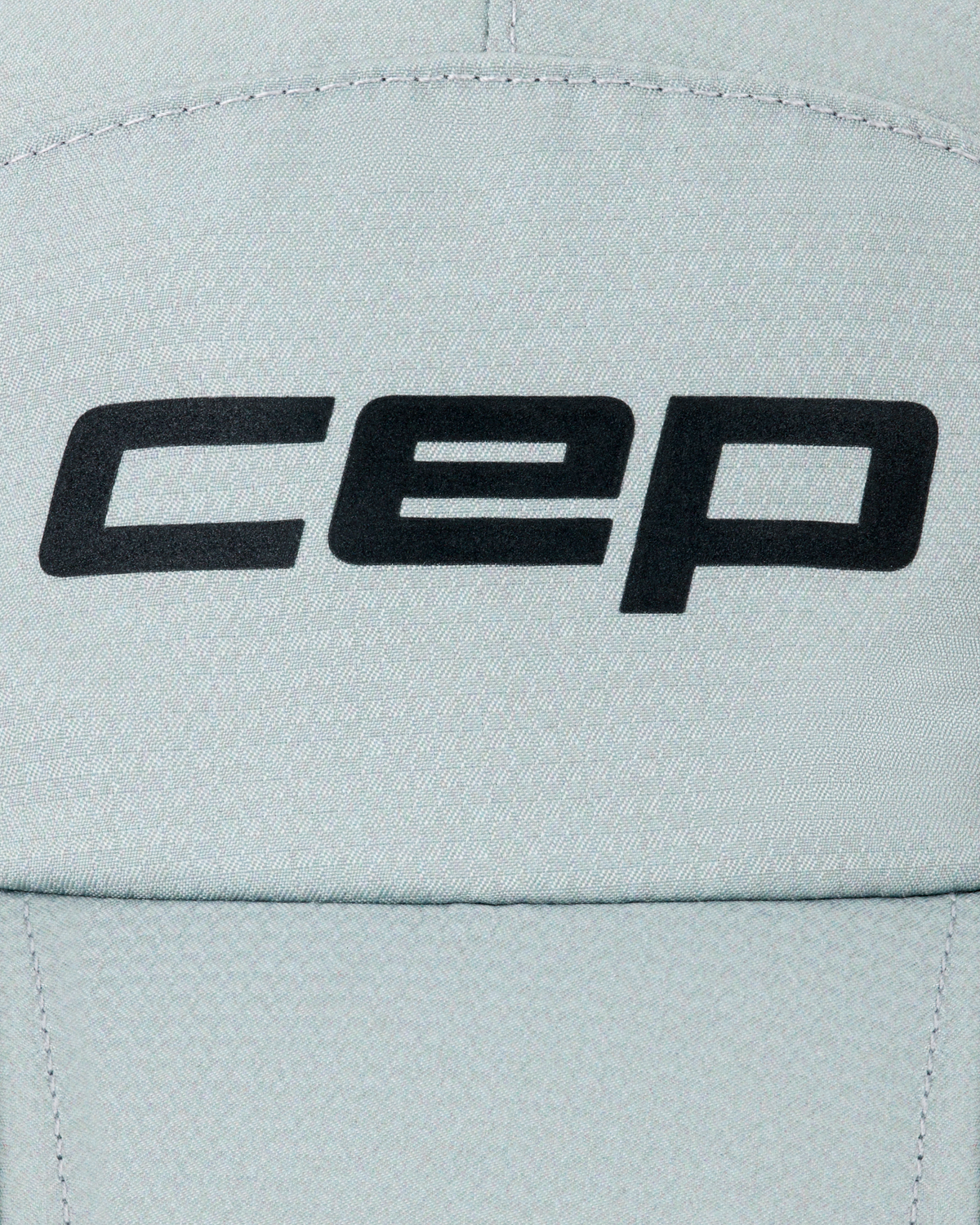 Core Run Foldable Cap, Light Grey, close-up detail