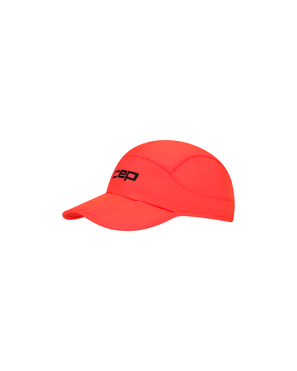 Core Run Foldable Cap, Neon Coral