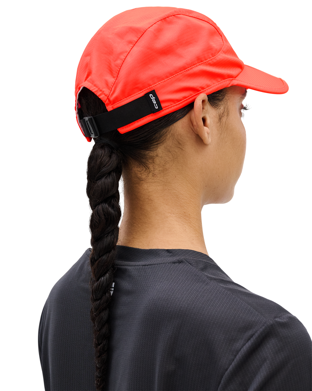 Core Run Foldable Cap, Neon Coral