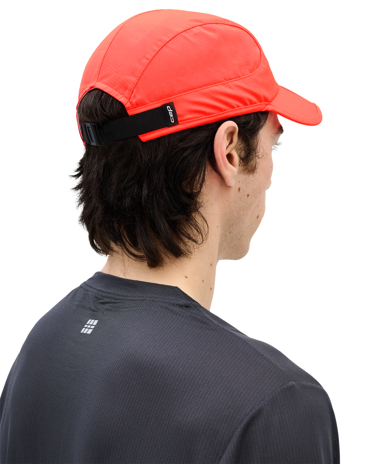 Core Run Foldable Cap, Neon Coral