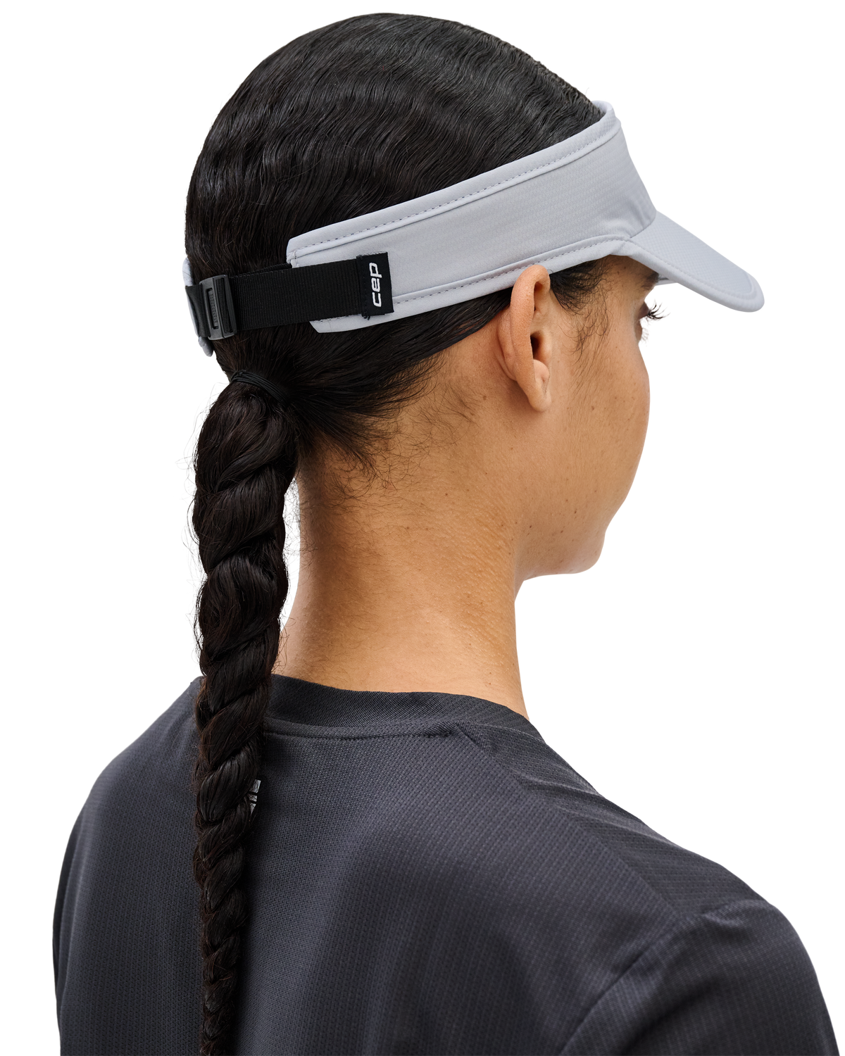 Core Run Foldable Visor, Light Grey