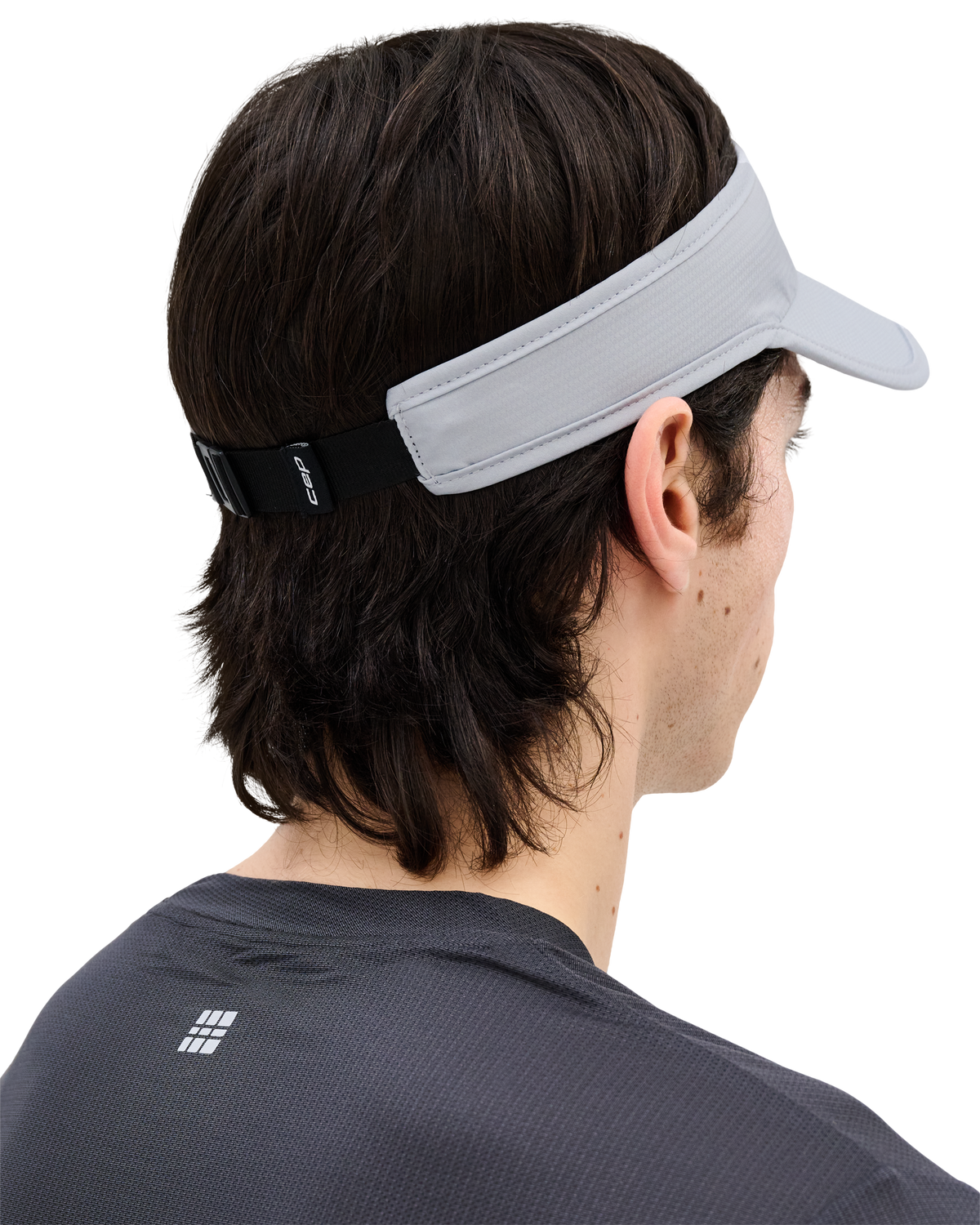 Core Run Foldable Visor, Light Grey