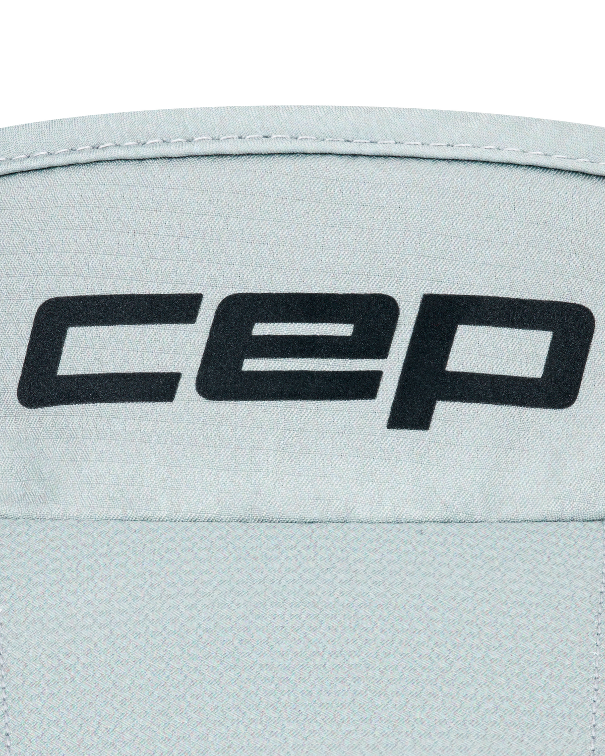 Core Run Foldable Visor, Light Grey, close-up detail