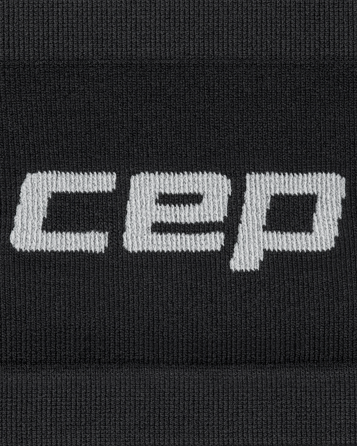 Core Run Headband, Black, close-up detail