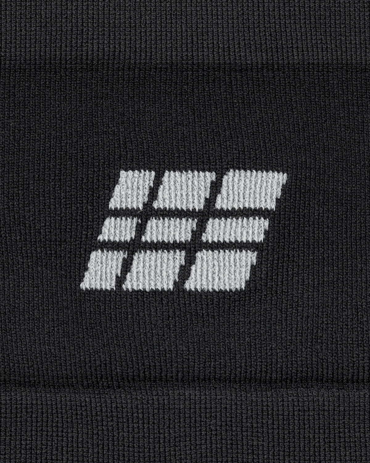 Core Run Headband, Black, close-up detail