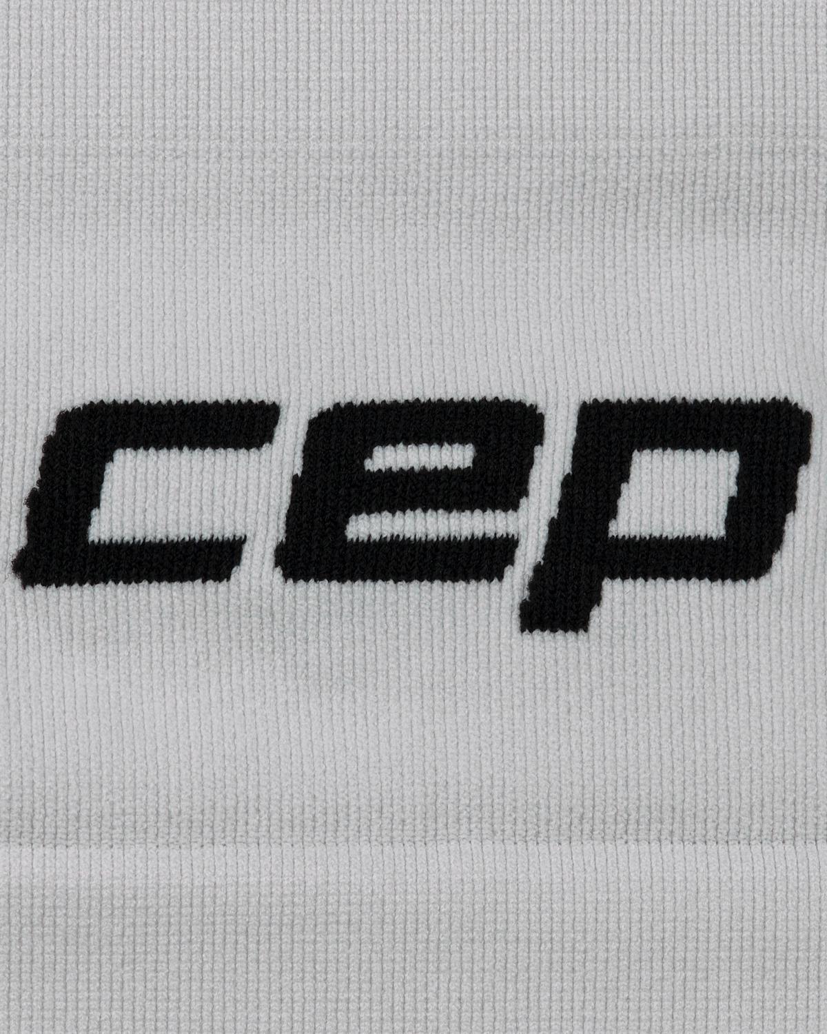Core Run Headband, Light Grey, close-up detail