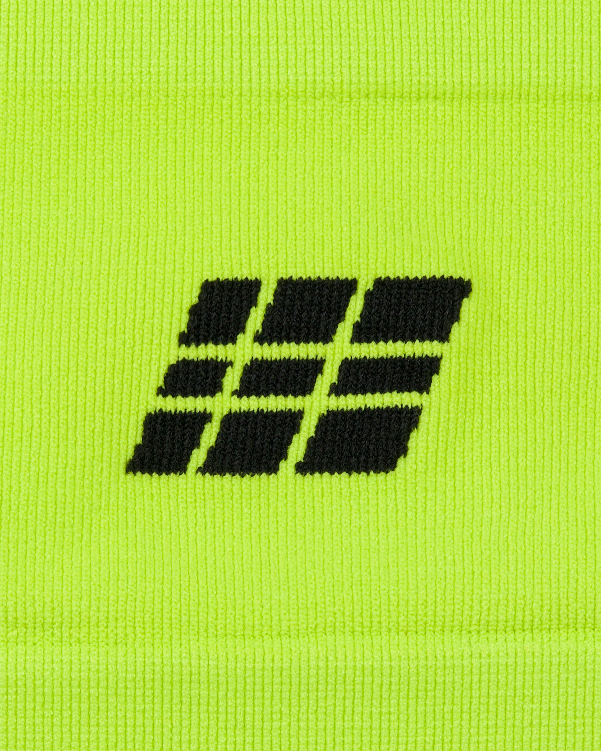 Core Run Headband, Lime, close-up detail