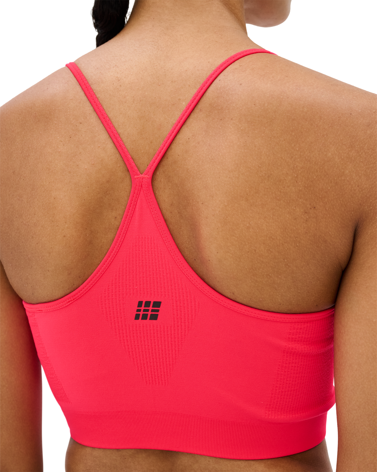 Core Run Light Support Bra, Pink, close-up detail