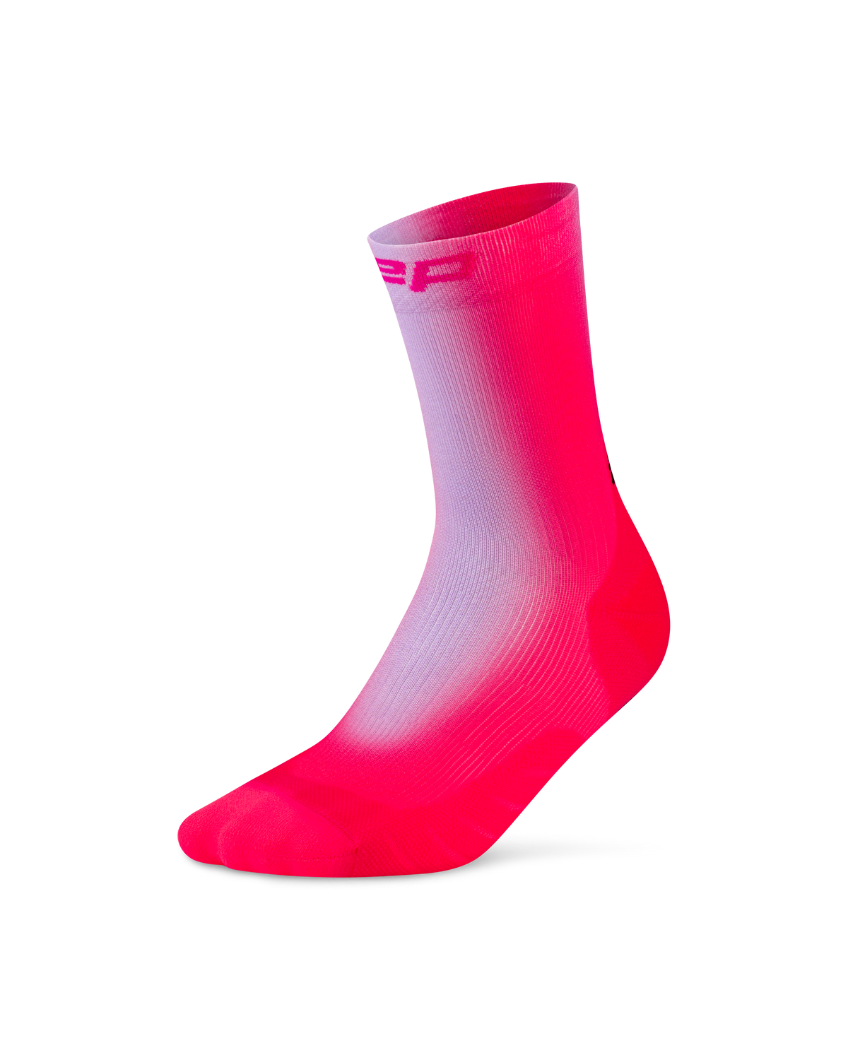 Core Run Gradient Mid Cut Compression Socks, SS26 Gradient - Lilac/Pink