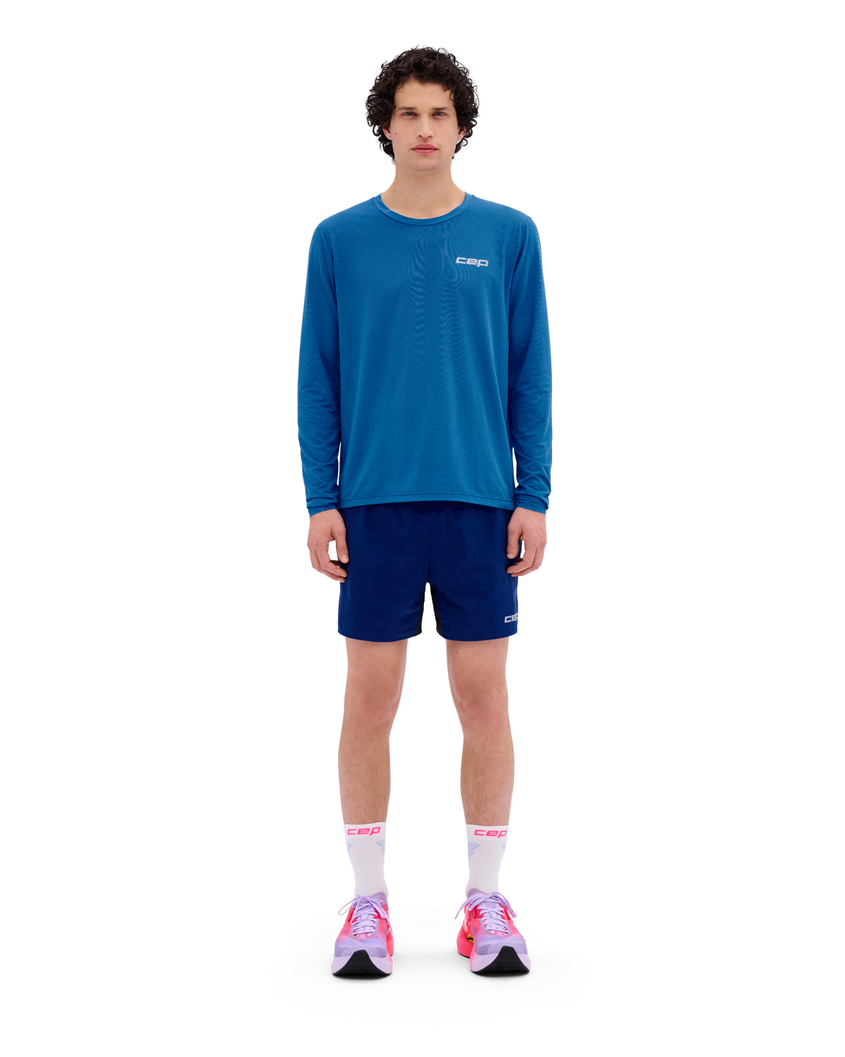 Core Run Long Sleeve Shirt, Men, Blue