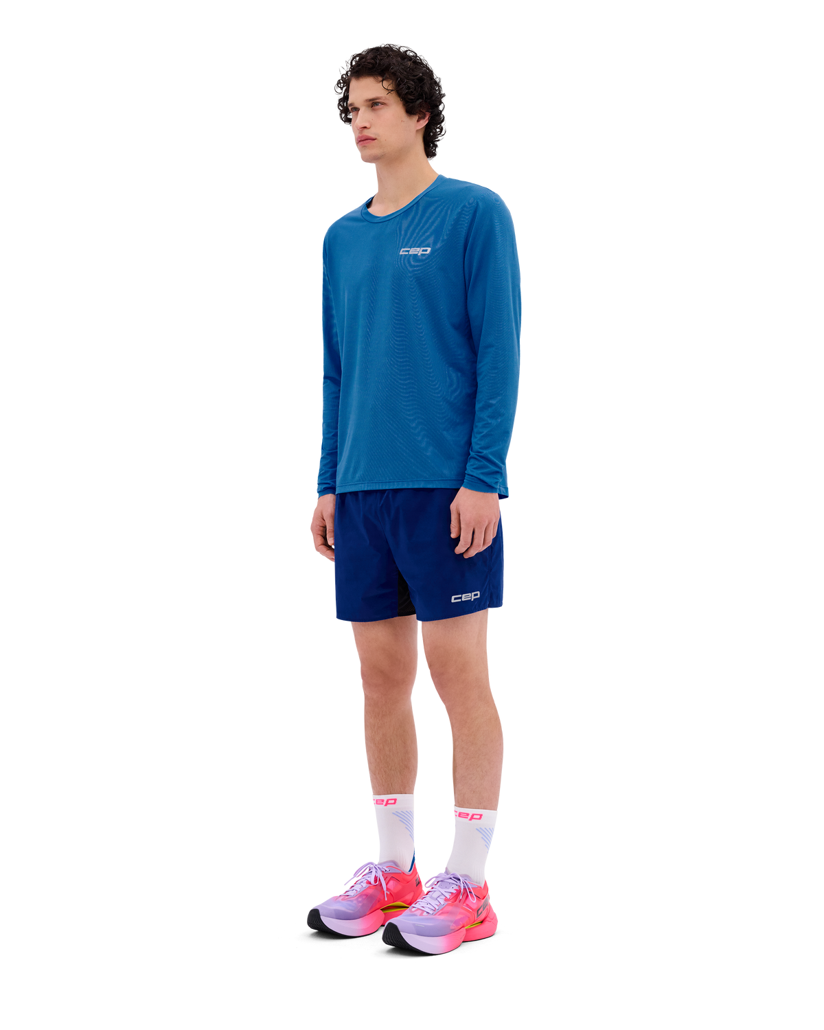 Core Run Long Sleeve Shirt, Men, Blue