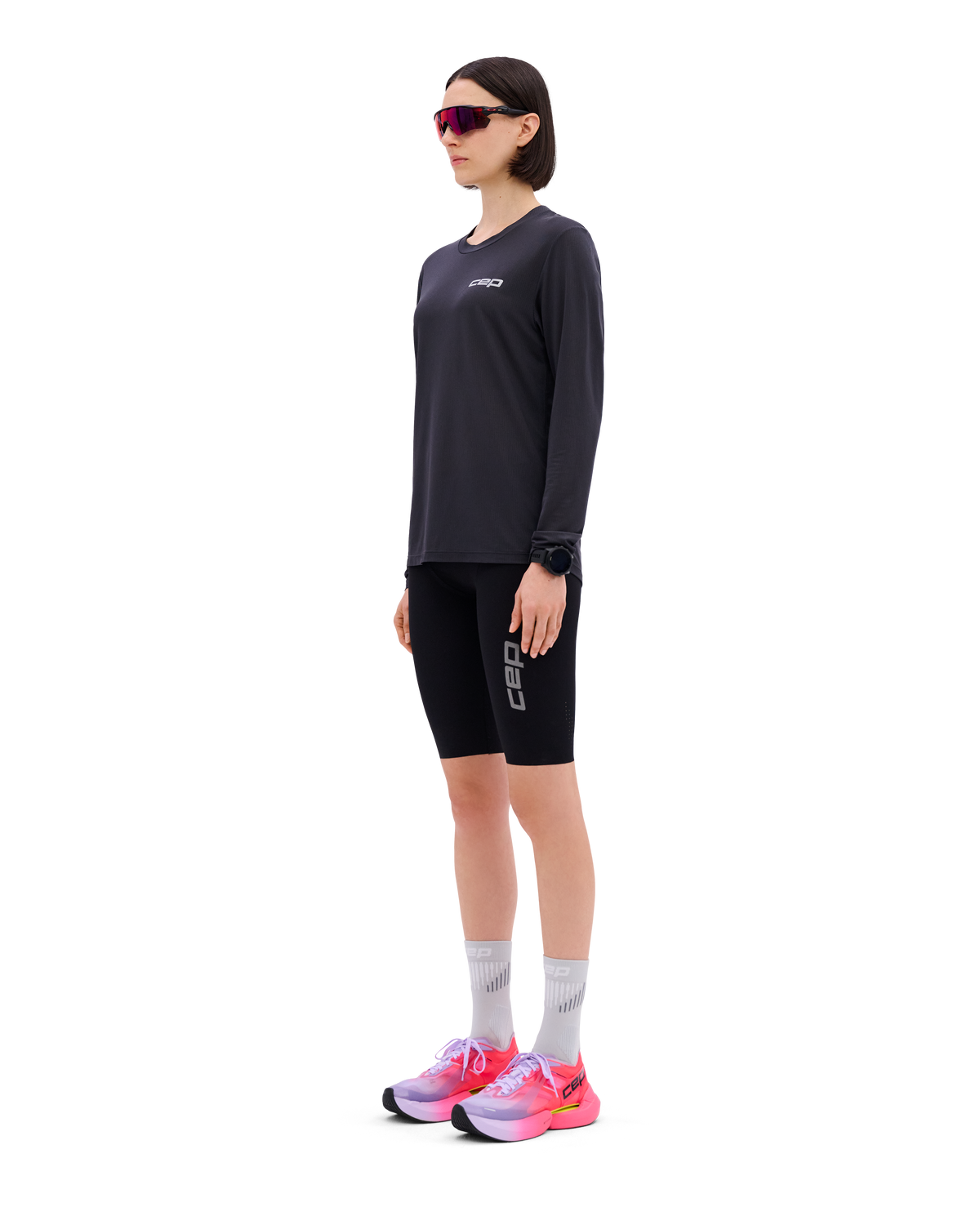 Core Run Long Sleeve Shirt, Women, Black