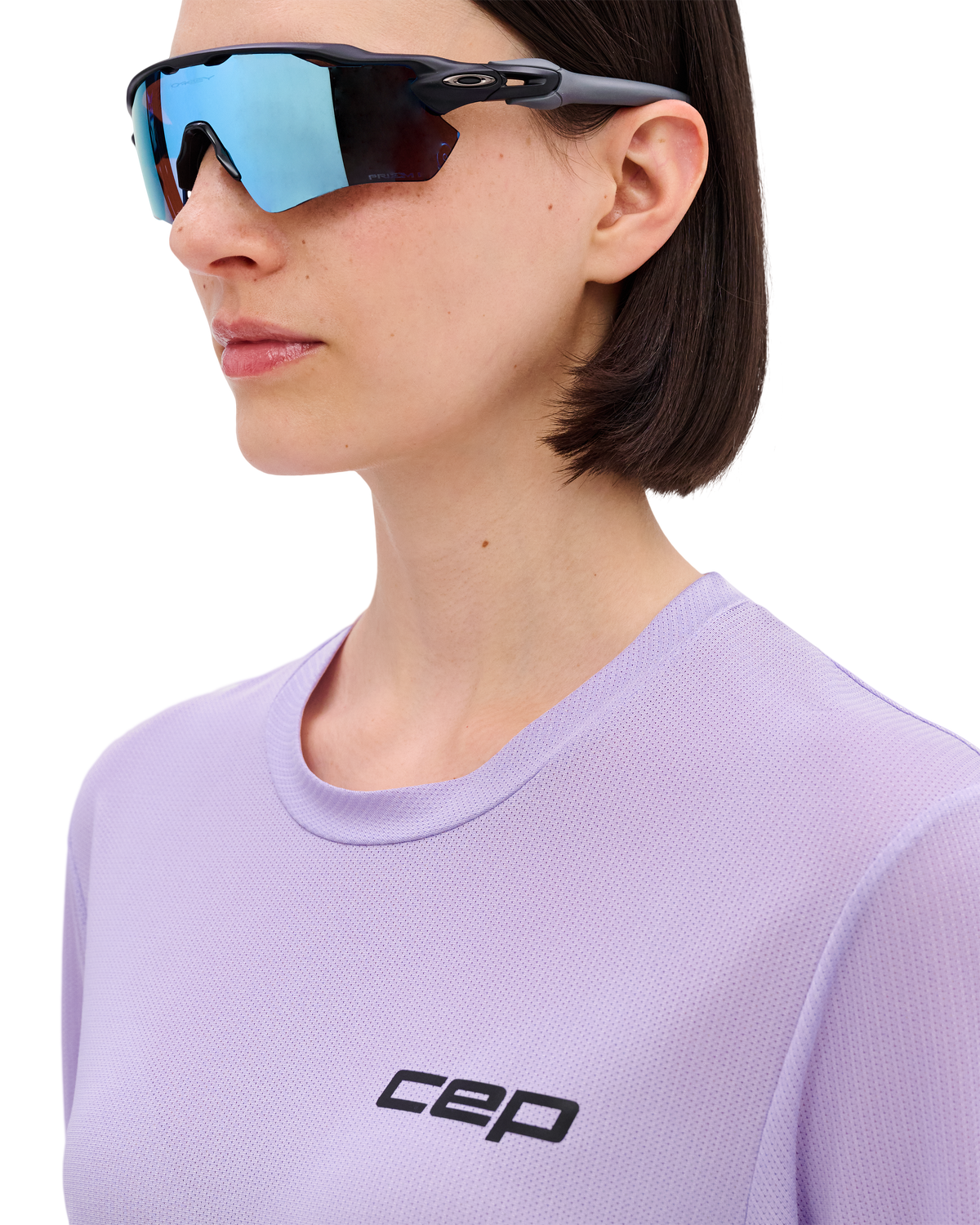 Core Run Long Sleeve Shirt, Women, Lilac, close-up detail